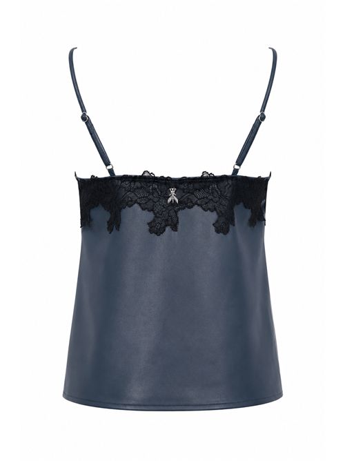 Top effetto pelle con ricamo in pizzo Patrizia Pepe | 8C0837 E005CA97
